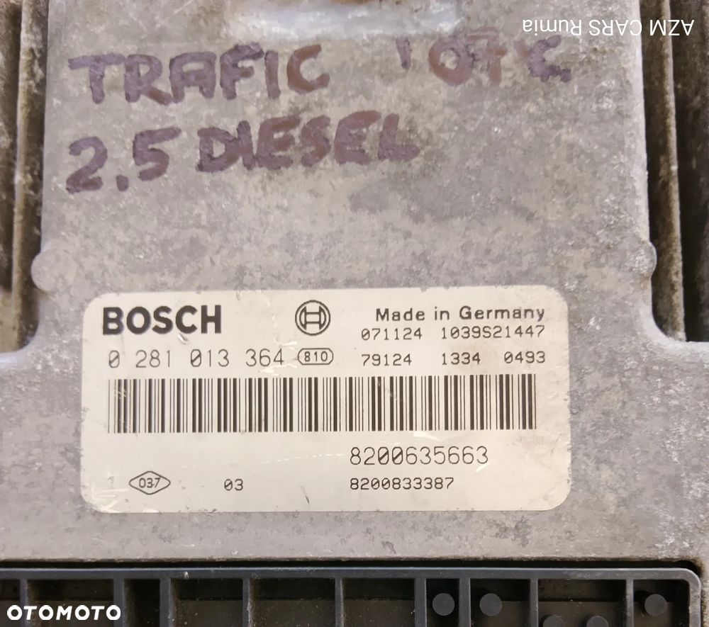 RENAULT TRAFIC II 2.5 DIESEL STEROWNIK SILNIKA 8200635663 - 2