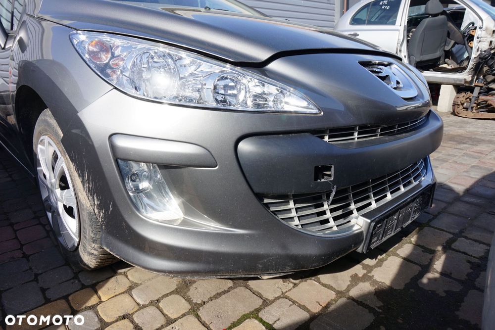 MASKA ZDERZAK BŁOTNIKI LAMPY 308 I T7 SW KTQC  PEUGEOT 2007-2011 SZARY MOONDUST PRZÓD KOMPLETNY - 12