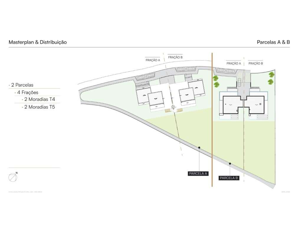 Parcela A | Terreno com projeto para Moradias T5 - Grande imagem: 3/20