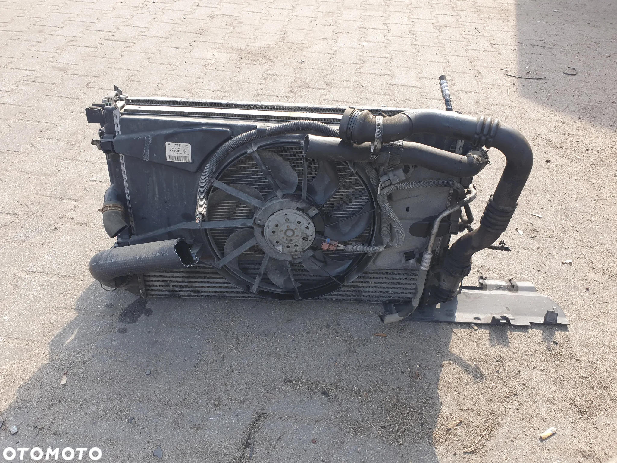 CHŁODNICE WODA INTERCOOLER KLIMA WENTYLATOR KOMPLET RENAULT LAGUNA III 2.0 DCI - 2