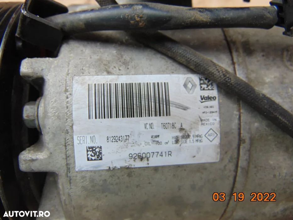 Compresor clima Renault 0.9 Clio 4 Megane 4 sce kangoo Dacia logan san - 2