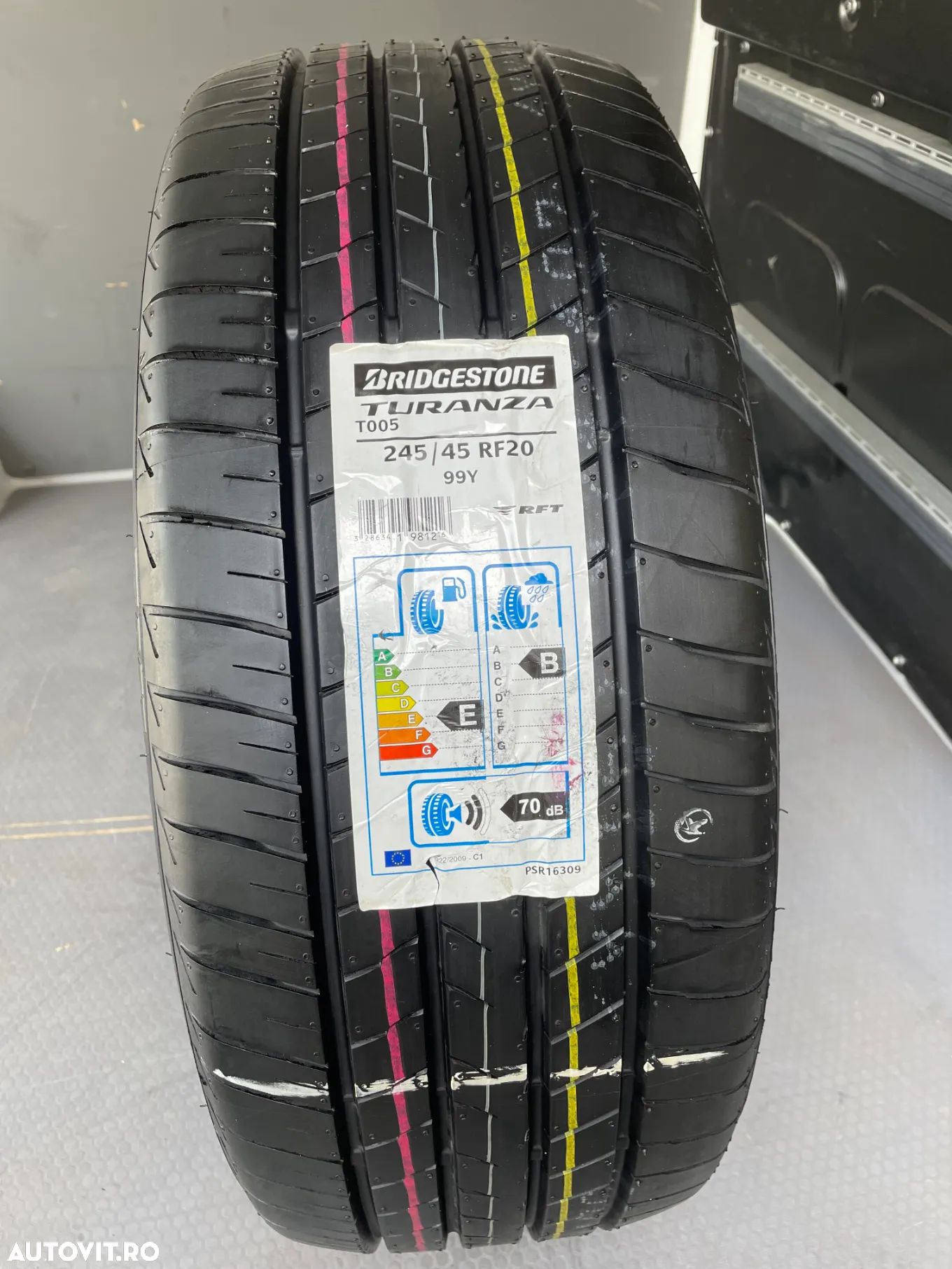 Anvelope noi vara Bridgestone 245/45 RF20 TURANZA T005 99Y - 1