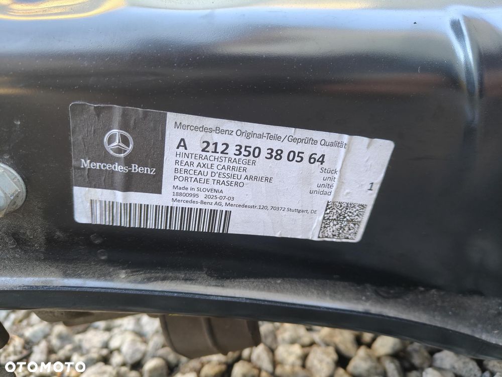 MERCEDES W212 w204 w207 SANKI Tylne Nowe Oryginał MB Ława WÓZEK Kołyska belka NÓWKA 2025rok - 9