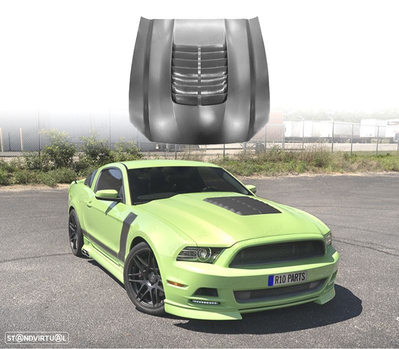 CAPO FORD MUSTANG 10-14 LOOK GT500 ALUMINIO - 1