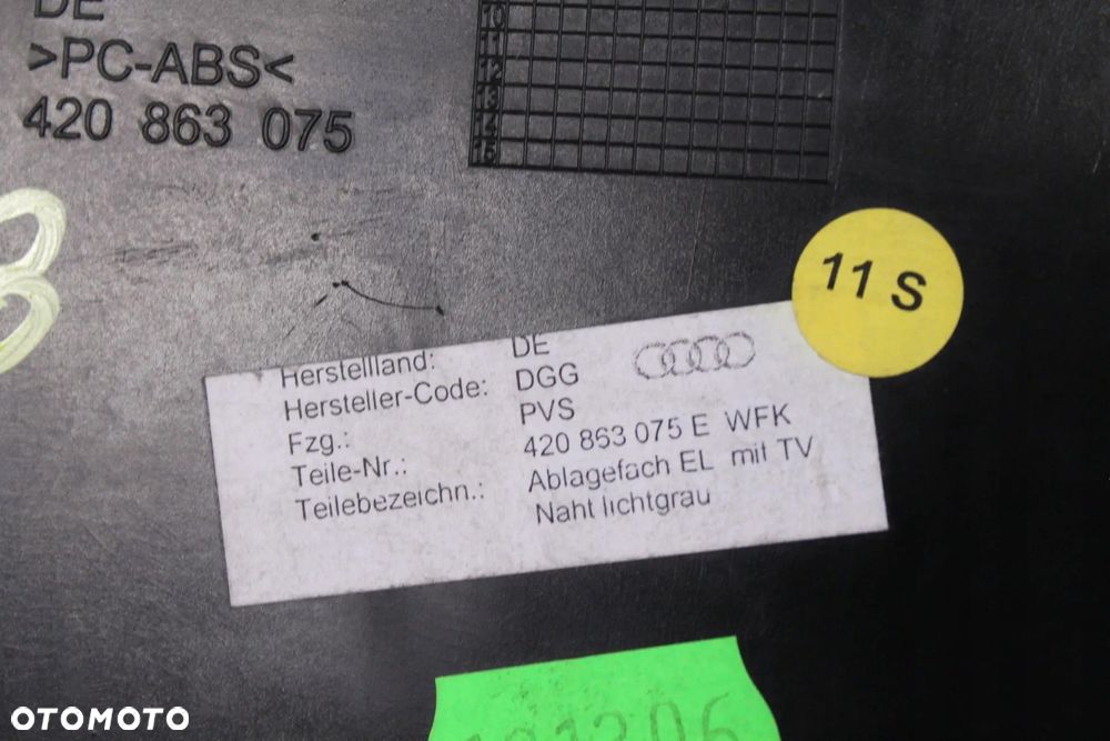 AUDI R8 420 06- PODŁOKIETNIK SCHOWEK 420863075 - 5