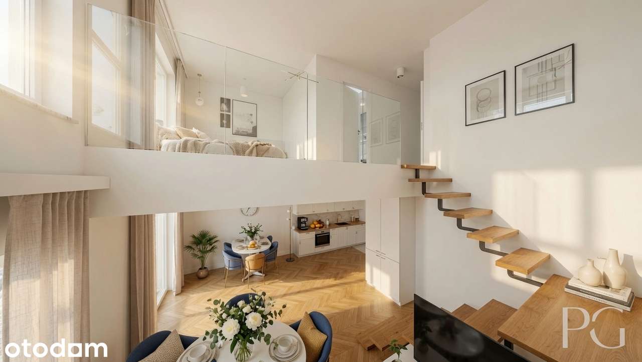 LOFT > przestronne z wysokim sufitem > 2 Balkony > GOTOWE