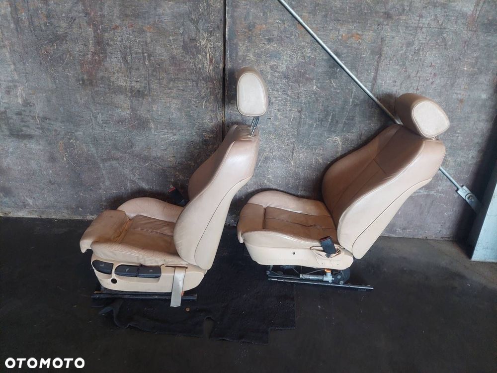 FOTELE KOMPLET LEWY PRAWY KANAPA TYŁ + BOCZKI BMW E39 523i JASNE MANUALNE - 10
