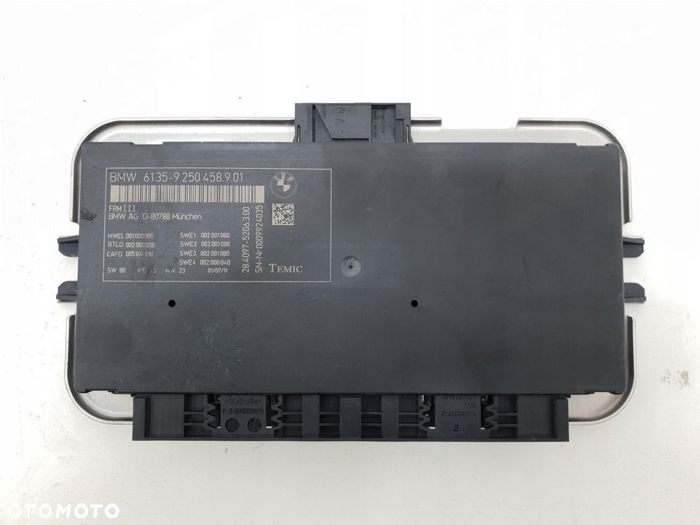 BMW X3 F25 MODUŁ STEROWNIK ŚWIATEŁ 9250458 - 1