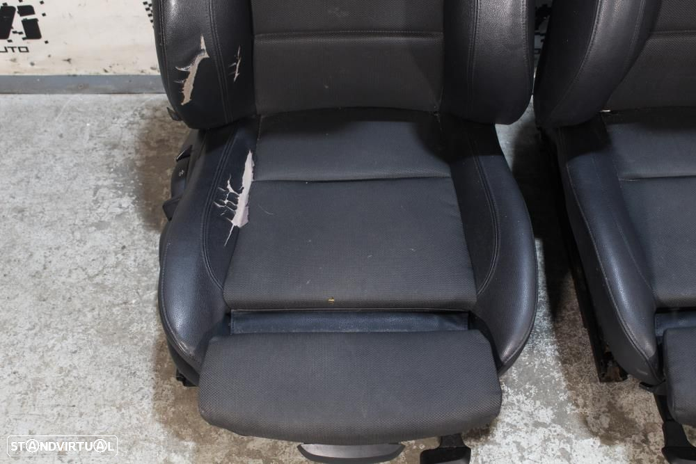 Bancos BMW Serie 1 Cabrio Pack M em Pele e Tecido com Quartelas - 3