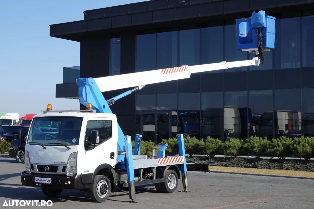 Renault CABSTAR NT 400 / LIFTING 18 METRI / SOCAGE T318 ridicator de cosuri / COS 2 PERSOANE - 225 kg / DUPA CONTRACTUL DE SERVICE - 1