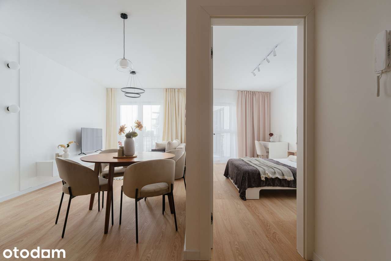 Świeżo wykończone 2-pokojowe mieszkanie | balkon | bez prowizji