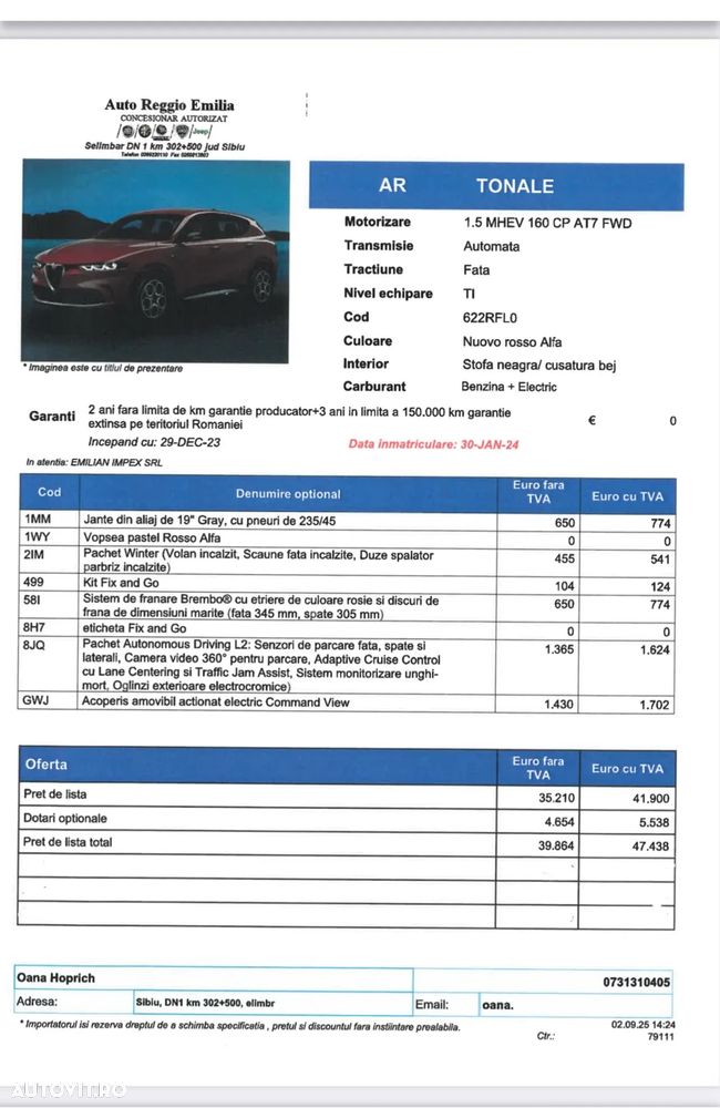 Alfa Romeo Tonale 1.5 FWD AT MHEV TI - 17
