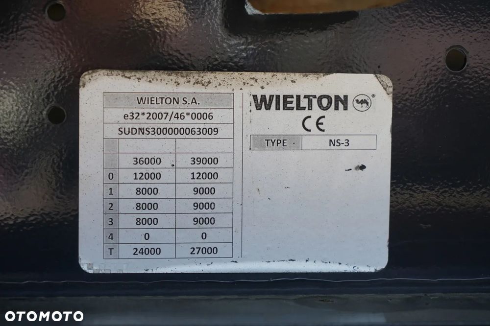 Wielton FIRANKA / MEGA / SYSTEM BDE - ROZSUWANE SŁUPKI / OSIE SAF / - 29