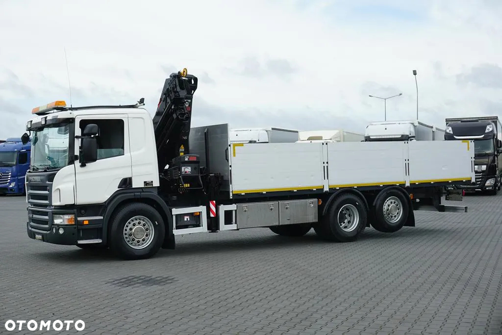 Scania P 320 / 6 X 2 / SKRZYNIOWY + HDS / HIAB 211 EP - 5 / OŚ SKRĘTNA   / WYS. 14 M - 4