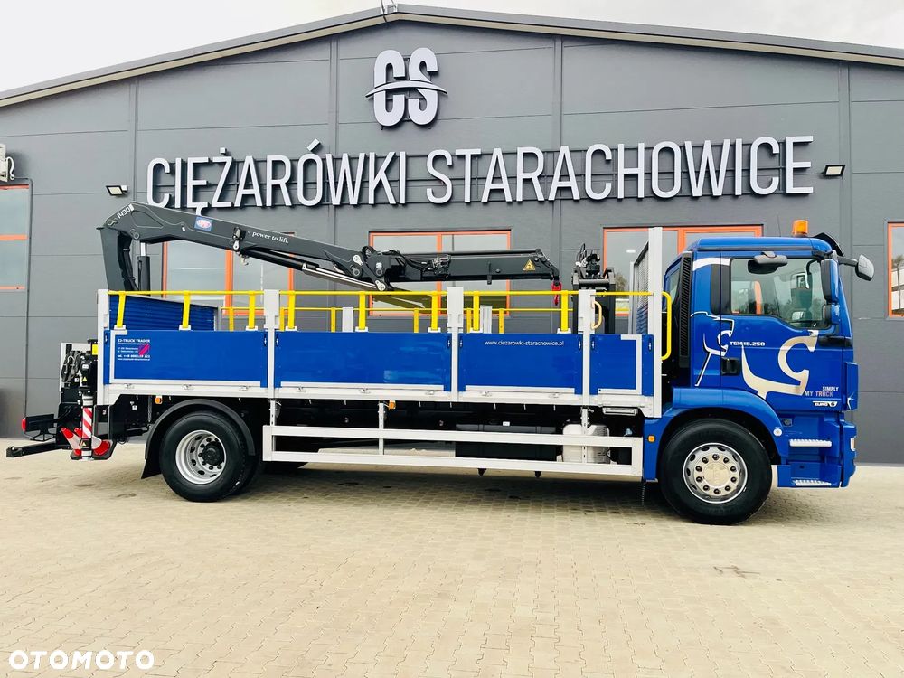 MAN TGM TGS TGL 18.250 // 4x2  // org. Przebieg 143tys. Km // HDS dzwig żuraw kran Krane // Stan idealny - 8