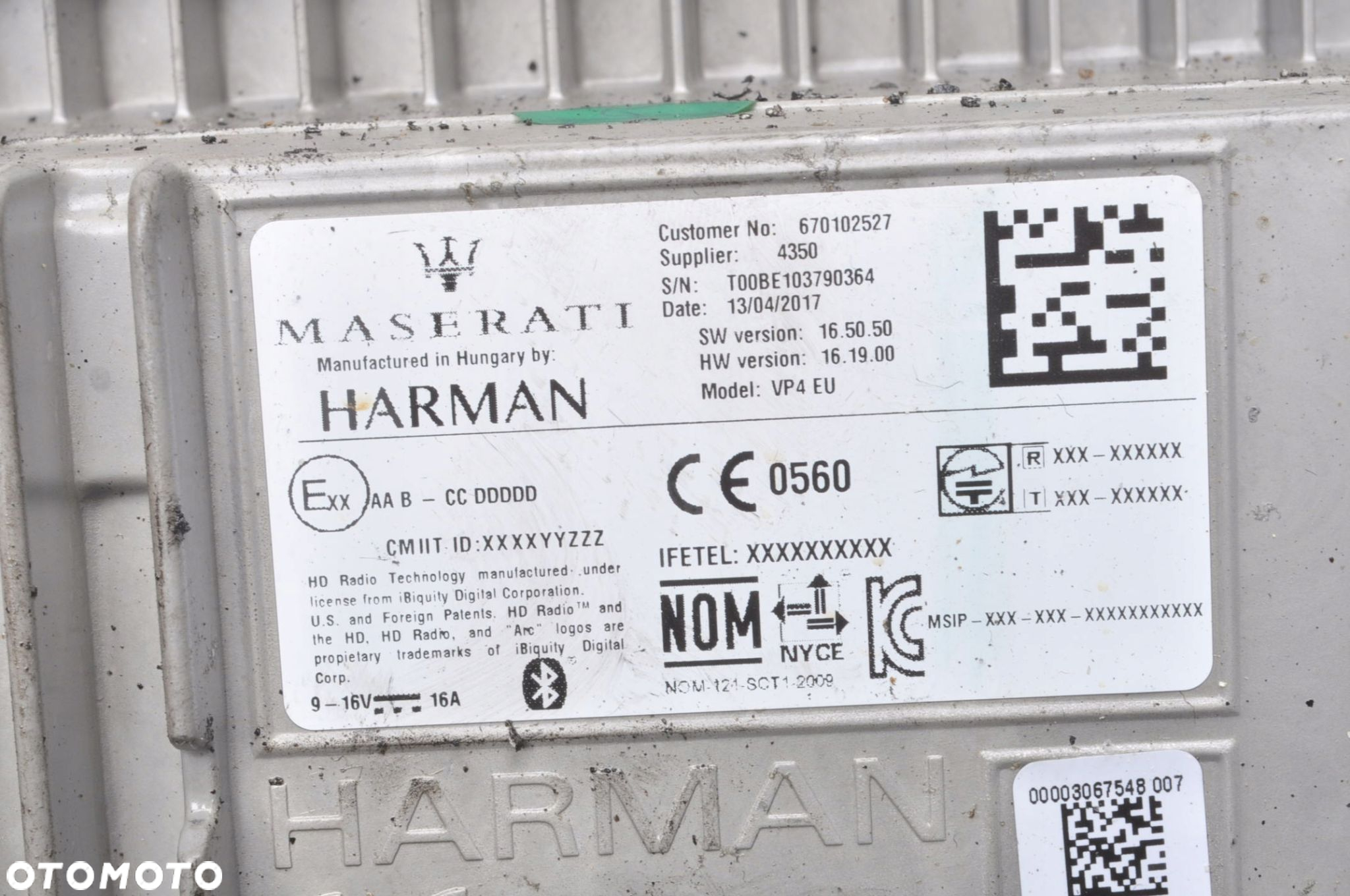 MASERATI GHIBLI III WYŚWIETLACZ EKRAN RADIA NAWIGACJI 670102527 - 10