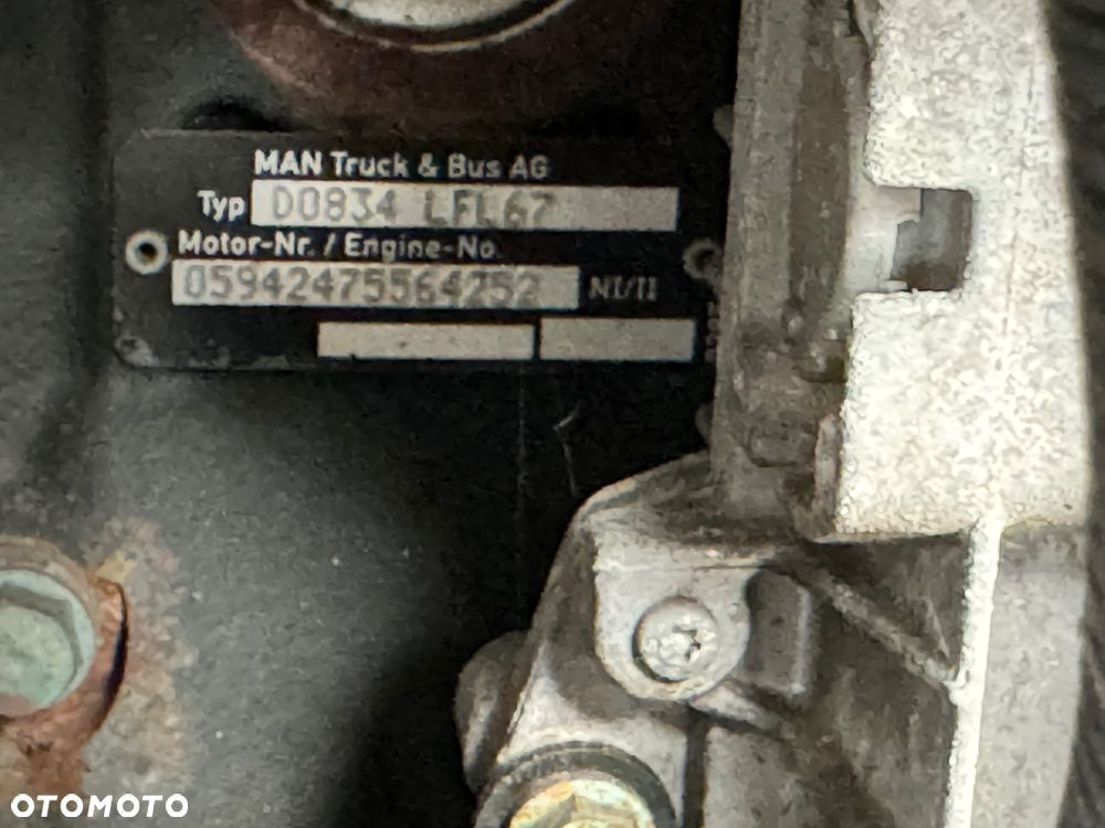 Komplety silnik D0834 LFL67 Man Tgl 8.180 E6 - 3
