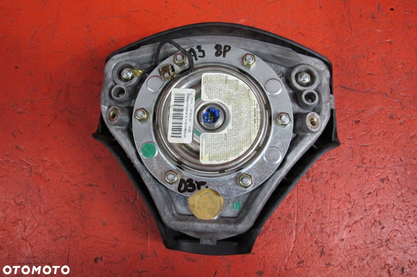 AUDI A3 8P 3 DRZWI DESKA KONSOLA KOKPIT PODUSZKI AIRBAG PASY SENSOR KOMPLET - 3