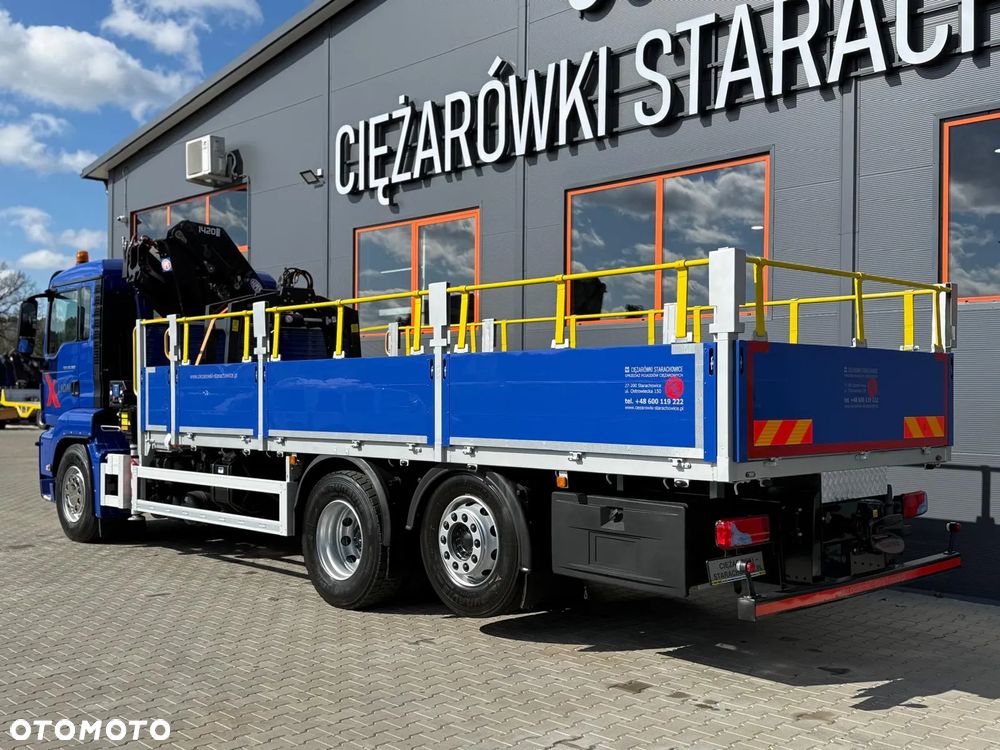 MAN TGS TGX 26.360 / E6 / 143tys km !!! skrzynia + żuraw HMF / manual / dzwig HDS kran crane 6x2 / 6x4 - 7