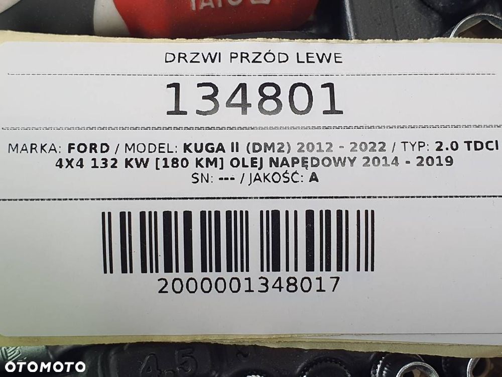 DRZWI PRZÓD PRZEDNIE LEWE KOMPLETNE FORD KUGA II MK2 LIFT 1D - 12