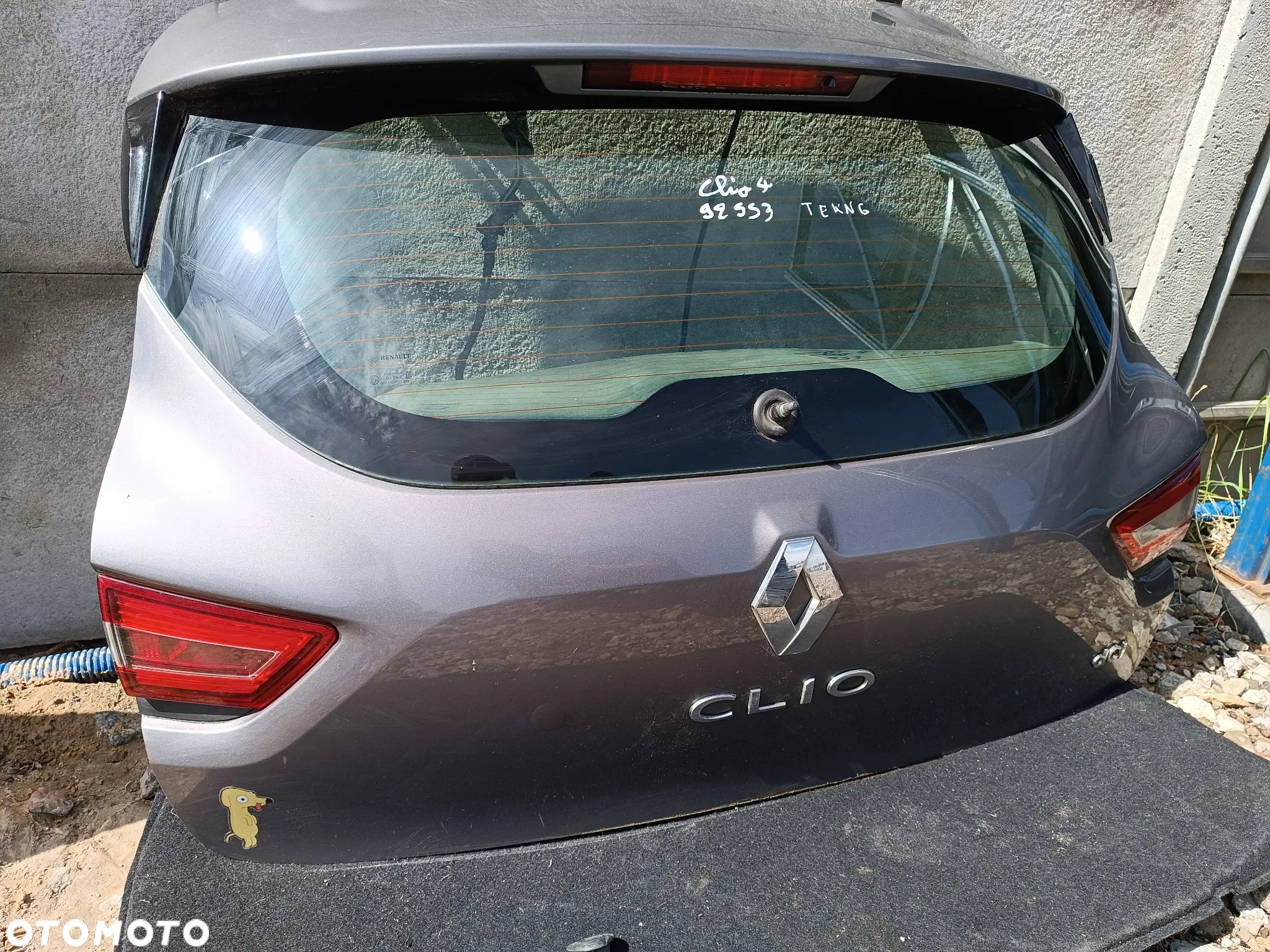 KLAPA BAGAŻNIKA POKRYWA RENAULT CLIO IV - 5
