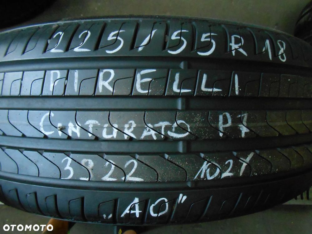 OPONY 225/55R18 PIRELLI CINTURATO P7 AO DOT 3922 7.7MM - 3