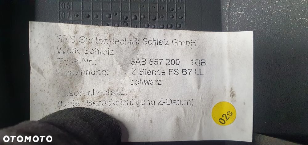 Osłona obudowa kolumny kierowniczej deski konsoli VW Passat B7 3C0858625A 3C1857200H 3AB857200 - 11