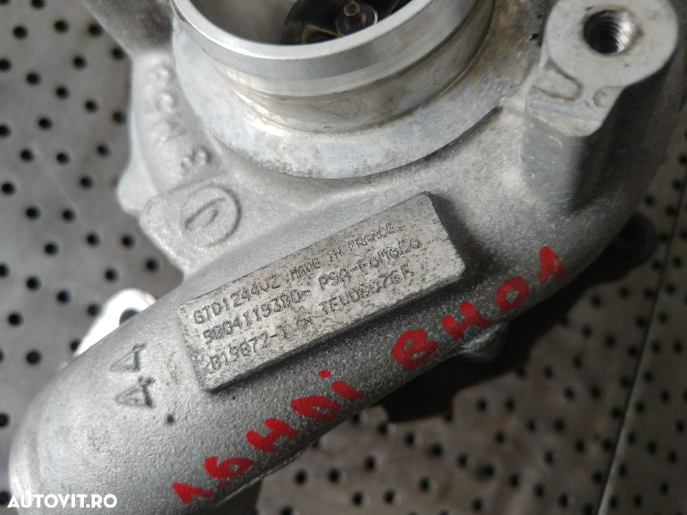 turbina 1.6 hdi bh01 peugeot 308 208 5008 citroen c3 c4 9804119380 819872-1 gtd1244vz - 5