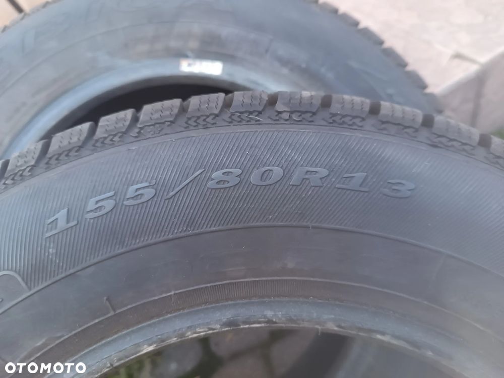 Para (2 sztuki) Opony Zimowe Zima Dębica 155/80/13 fiat panda 155/80r13 , ładne , 6,5-7mm , rok 2023 - 5