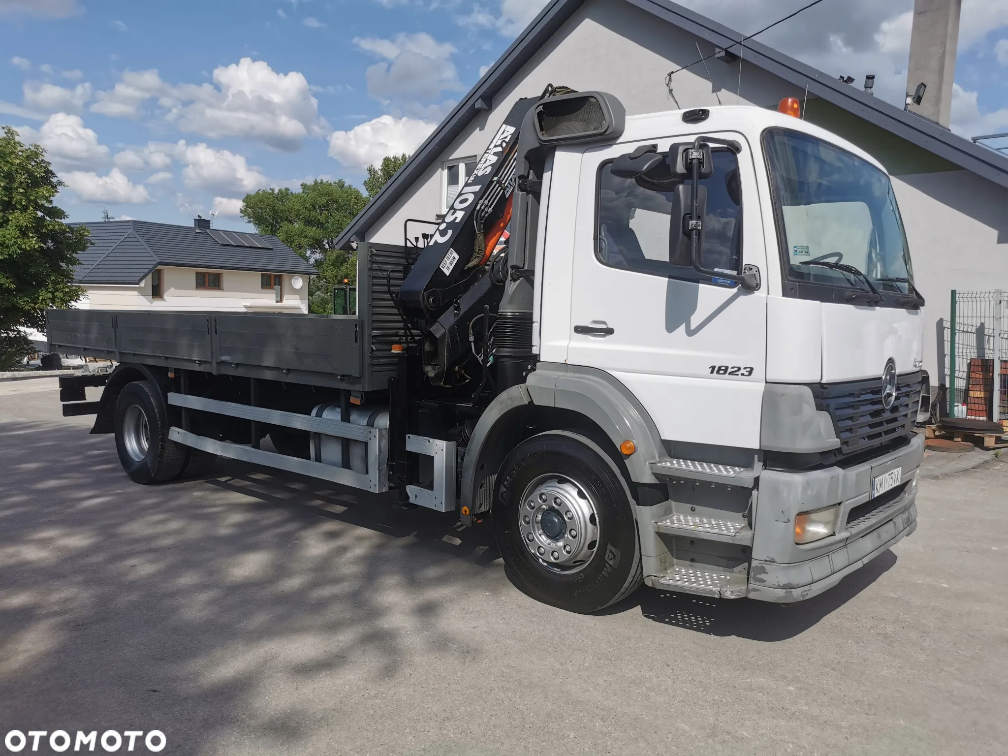 Mercedes-Benz Atego 1823 żuraw HDS Atlas 105.2 koła 315/80R22,5 - 18