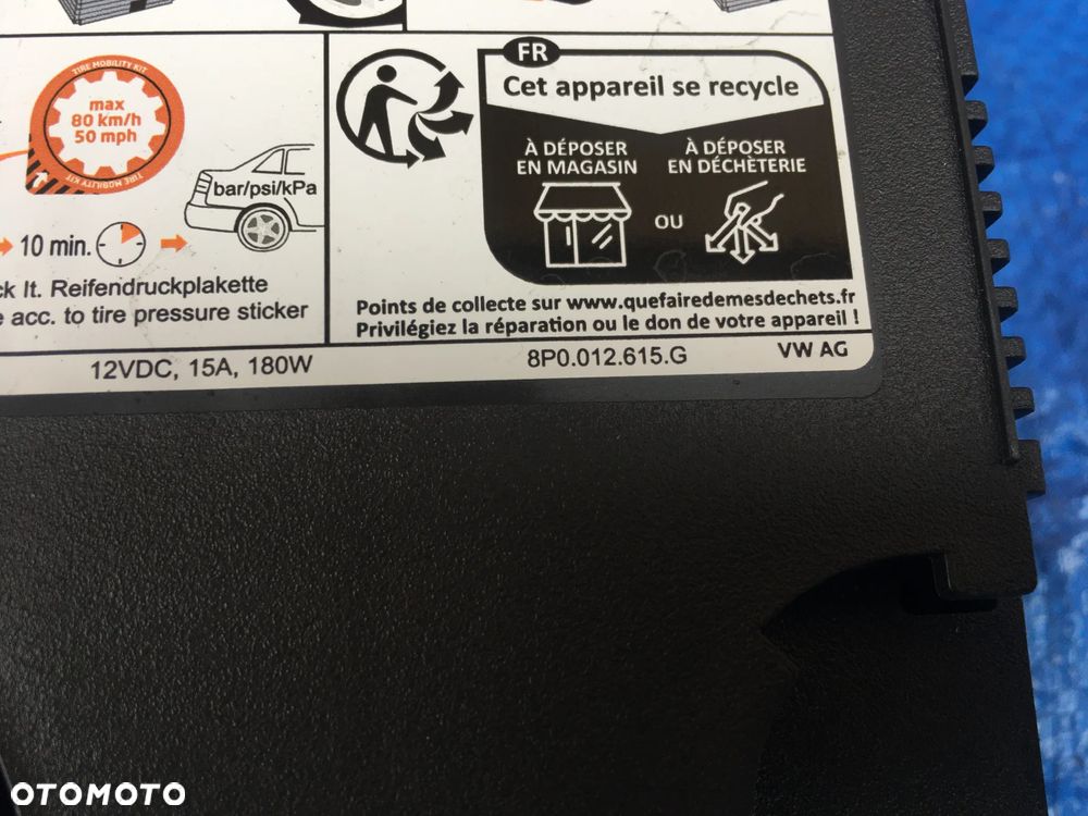 Audi A4 B9 Lift A5 8W Nabój Klej Płyn Do Kół Uszczelniający Zestaw Naprawczy 8P0012615G 8E0012619C - 3