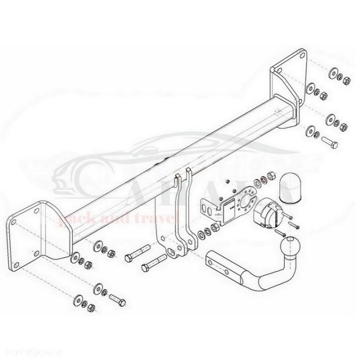 Hak Holowniczy Odkręcany Do Volvo V90 Ii Od 2016 - 2
