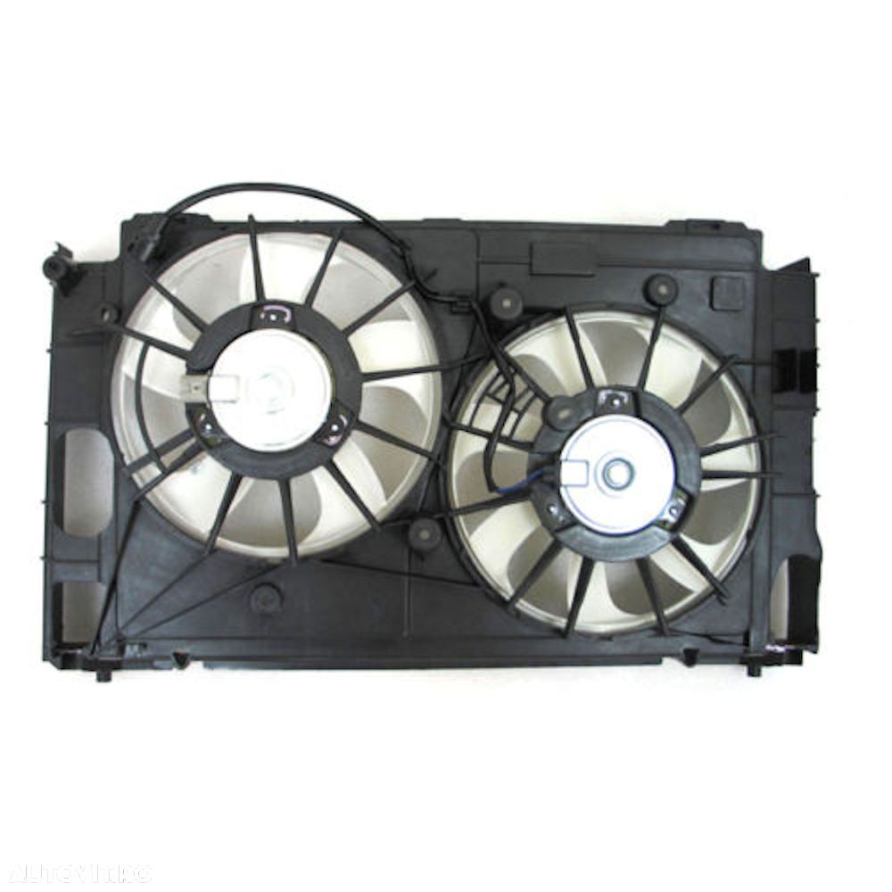 GMV radiator electroventilator Lexus Ct Model Ct200h, 2011-2016 Motor 1,8 72kw, Toyota Prius, 2009-2015 Motor 1,8 72/100kw B/E, tip climatizare, dimensiune 280/280mm; 2+2 pini, fara rezistormm, Aftermarket - 1