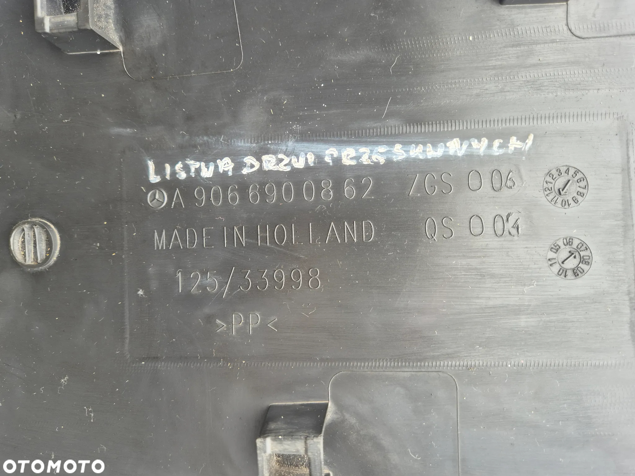 LISTWA LISTWY ZEWNĘTRZNE MB SPRINTER 906 MAX A9066901762/0862/2062/1962/3362 - 20