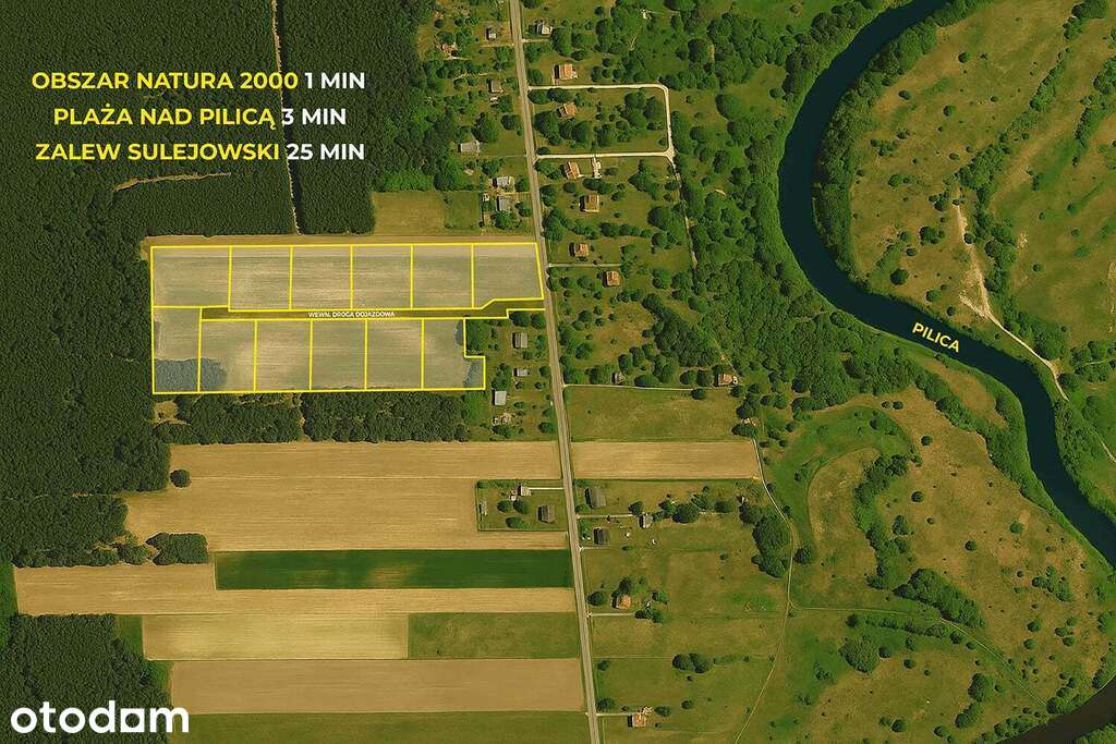 Działki budowlane nad Pilicą - Łęg Ręczyński - Pełny obrazek: 2/3