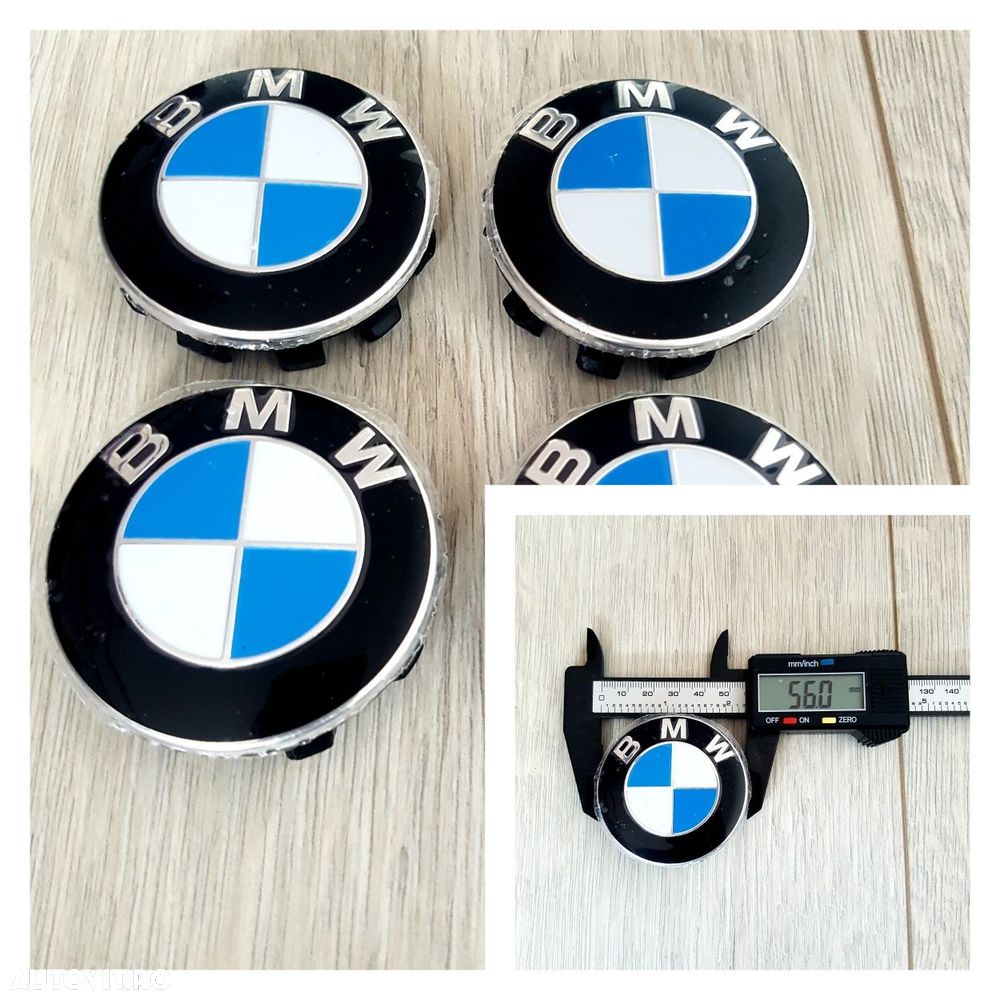 Capace-Jante-56-MM-Sigla-Logo-BMW-520-530-G30-730-740-G11-X1-Xdrive - 1