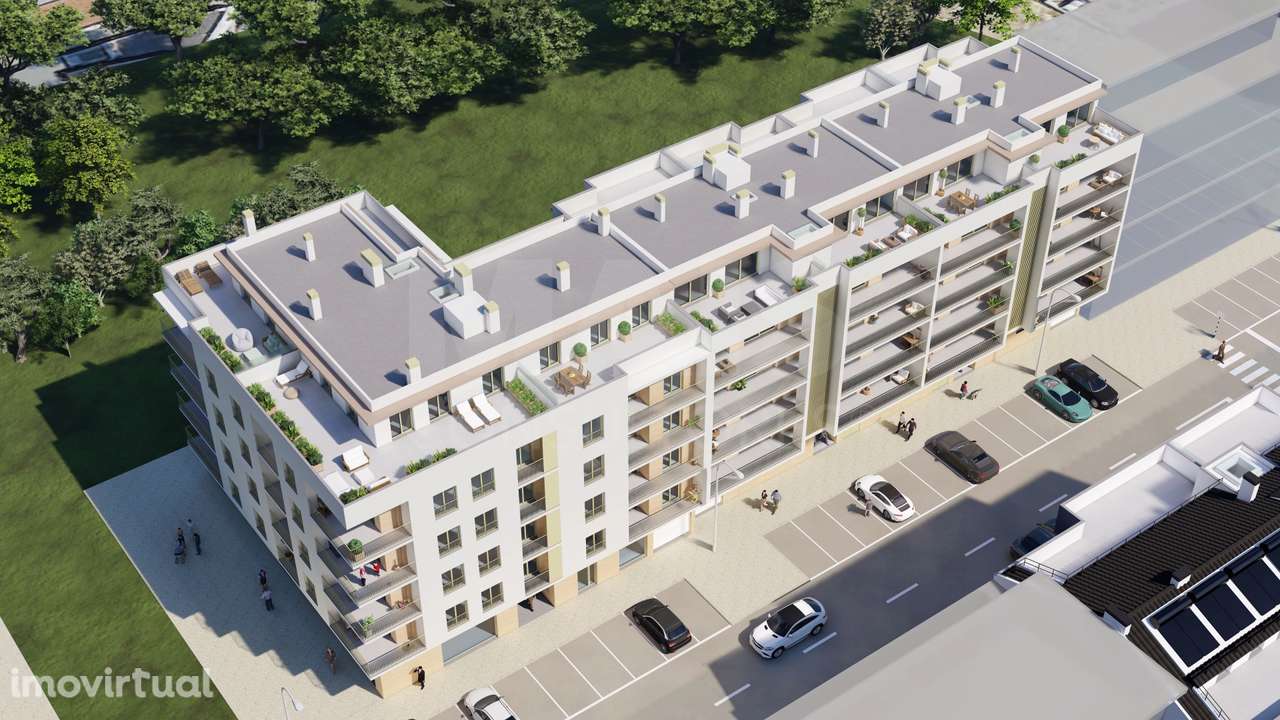 Apartamento T3+1 com varanda, terraço e garagem box no Montijo. - Grande imagem: 4/17