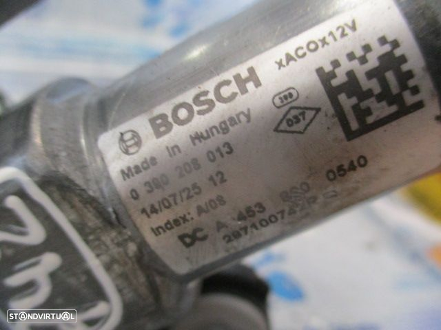 Motor Limpa Vidros Tras 0390208013 RENAULT TWINGO 3 FASE 1 2014 1.0I 71CV 5P AZUL BEBE TRAS BOSCH - 4