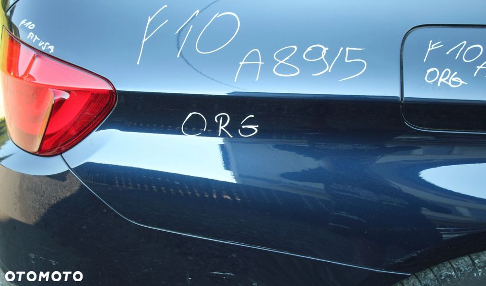 ĆWIARTKA BŁOTNIK PRAWY TYŁ TYLNY BMW F10 SEDAN A89 IMPERIALBLAU ORG LAKIER - 4