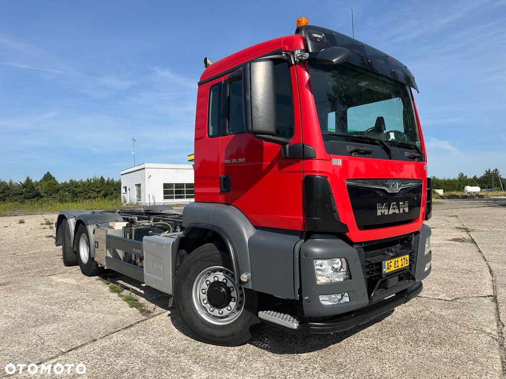 MAN TGS 26.360 6X4X2  HYDRODRIVE  180tys km POD ZABUDOWE ASENIZACYJNY  WYWROTKA - 1