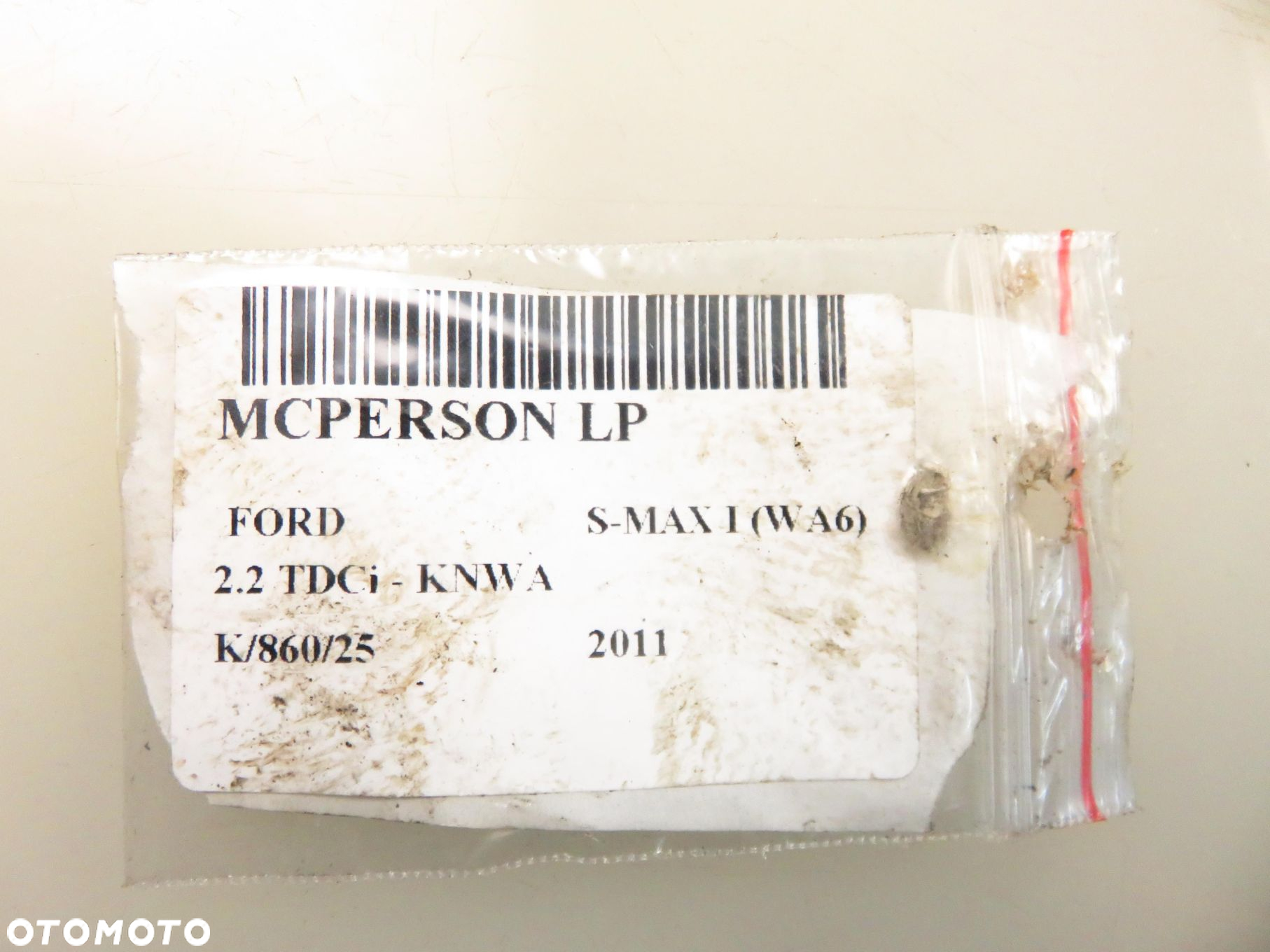 MCPERSON LEWY PRZEDNI FORD S-MAX I (WA6) 2.2 TDCi - KNWA 6G9118K001ABN - 2