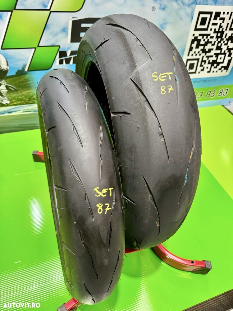 Set Anvelope Moto 120 70 17 si 190 55 17 Bridgestone RS11 Set87 - 2