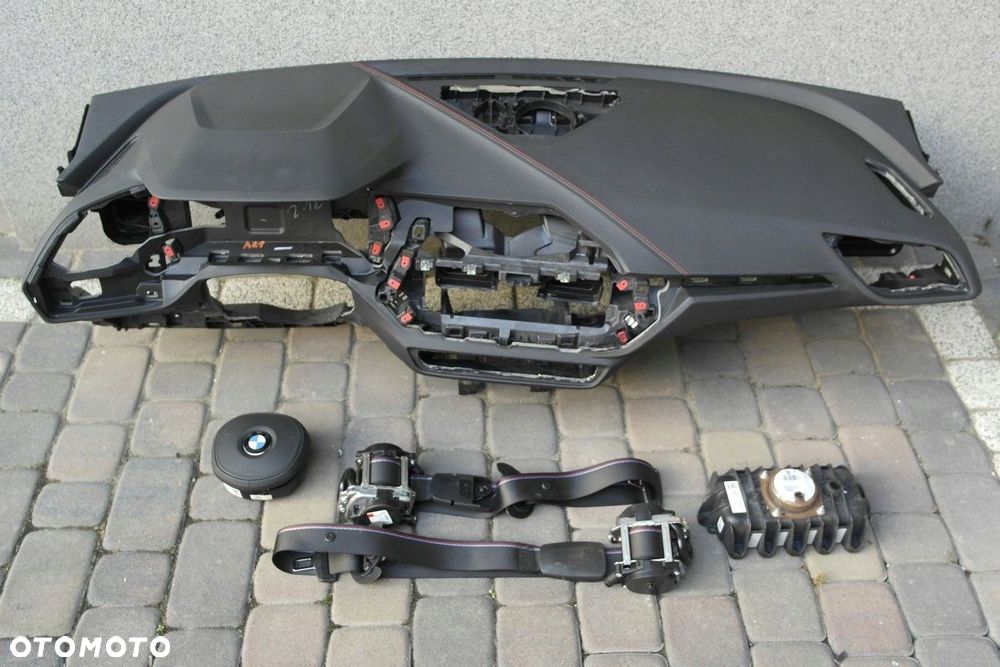 bmw f40 f44 airbag pas kokpit pulpit deska konsola pÓŁka pasy szyta - 1