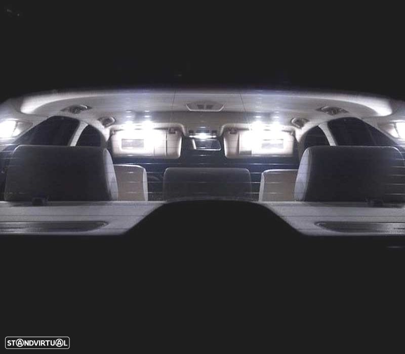 KIT COMPLETO DE 18 LÂMPADAS LED INTERIOR PARA BMW 7 SERIE E32 730I 730IL 735I 735IL 740I 740IL 750I - 8