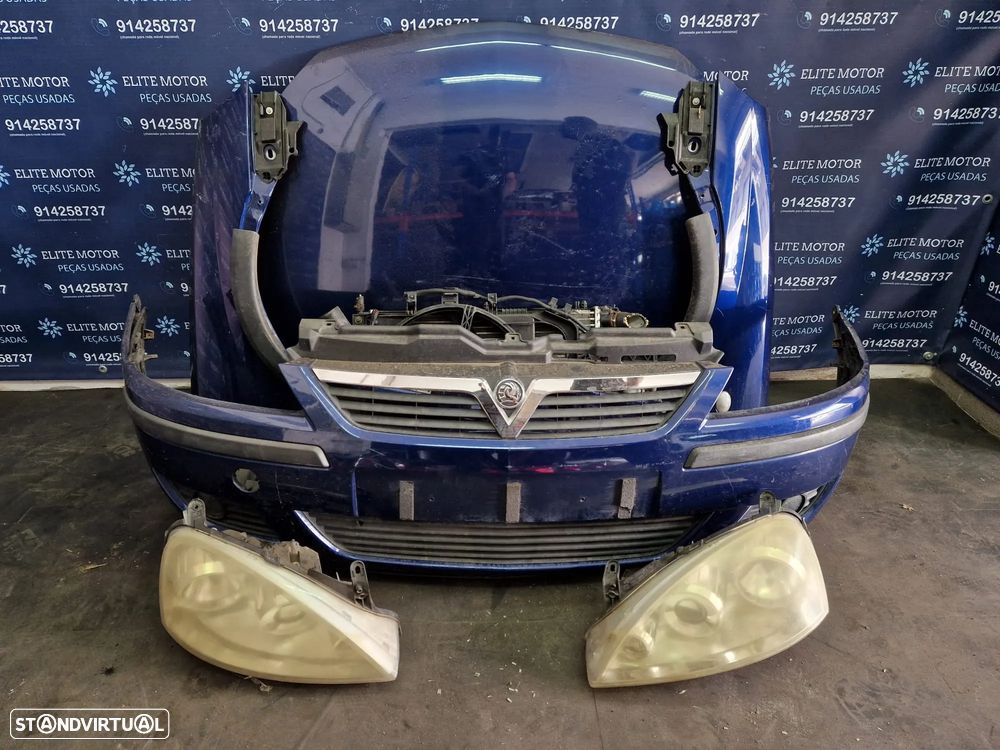 Frente completa usada OPEL CORSA C parachoques guardalamas oticas capot radiador - 3