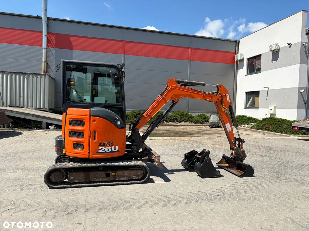 Hitachi ZX 26U-5A Minikoparka + trzy łyżki - 5