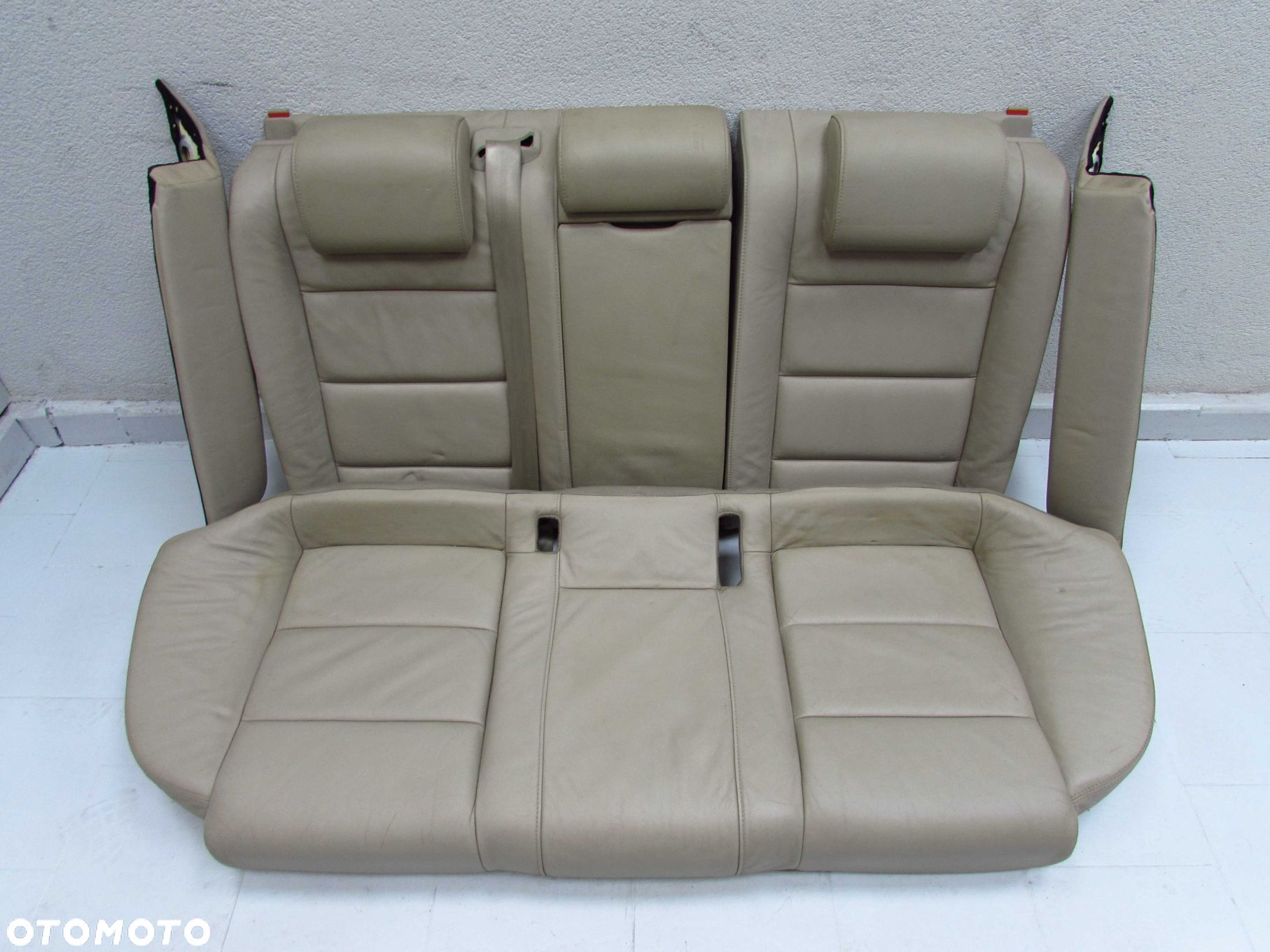 AUDI A6 C6 AVANT 04-11 FOTEL SIEDZENIE KANAPA SKORA JASNA - 1