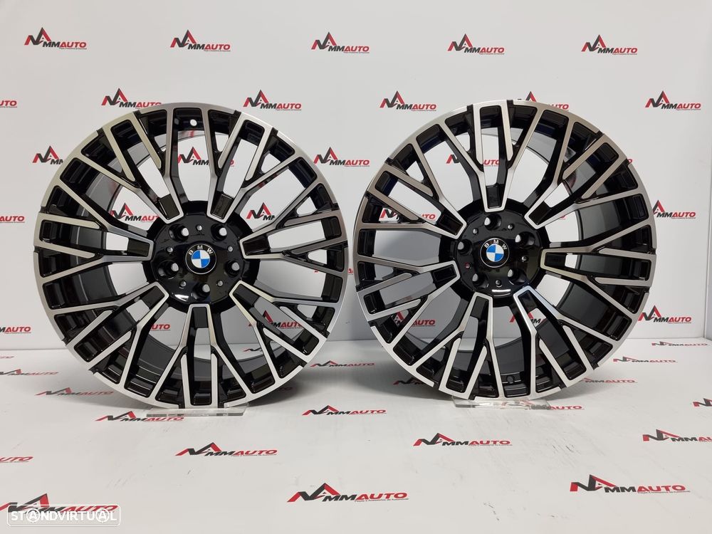 Jantes Look BMW X5 Competition 809M Preto Polido 20
