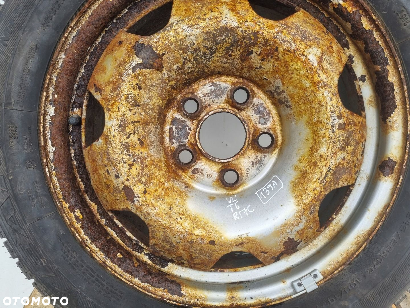 VW Transporter T5 KOŁO ZAPASOWE Zapas 215/60 R17C 7J5601027 - 2