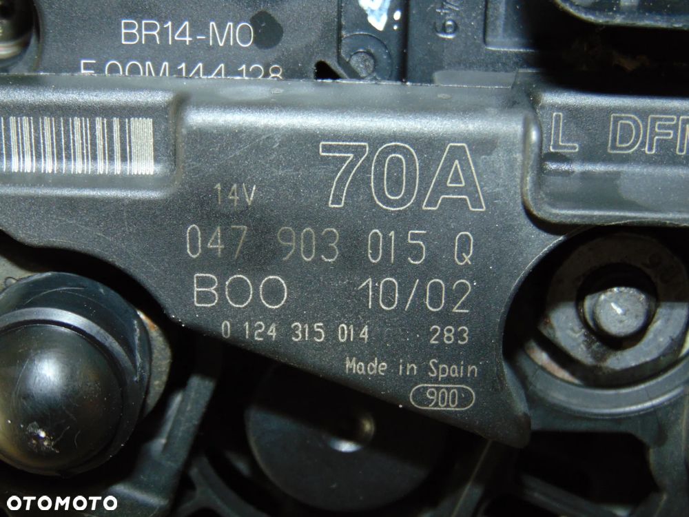 ORYGINAŁ alternator 047903015Q 70A Skoda Fabia I 1.4 benzyna 99-06r - 12